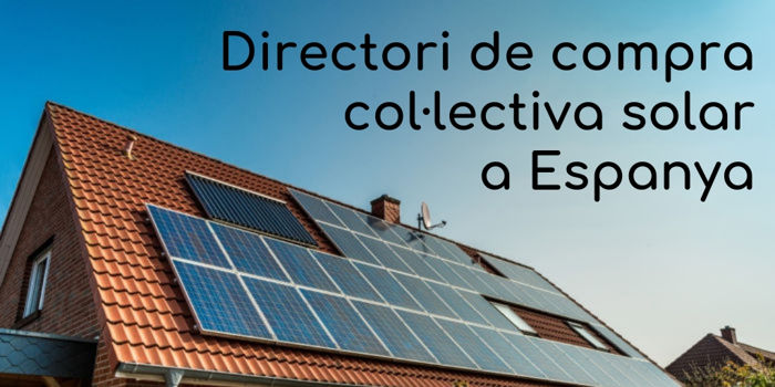 Directori de compra col·lectiva de plaques solars a Espanya